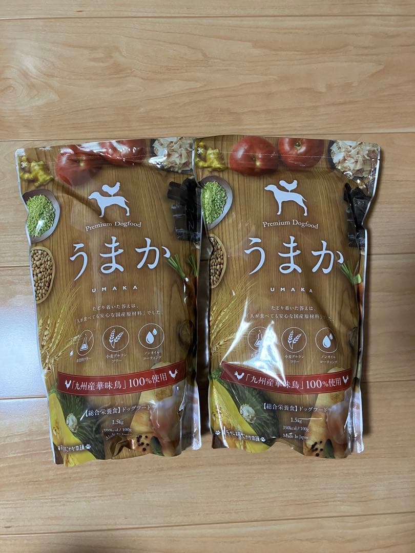 Premiumドッグフードうまか1.5㌔✕2袋