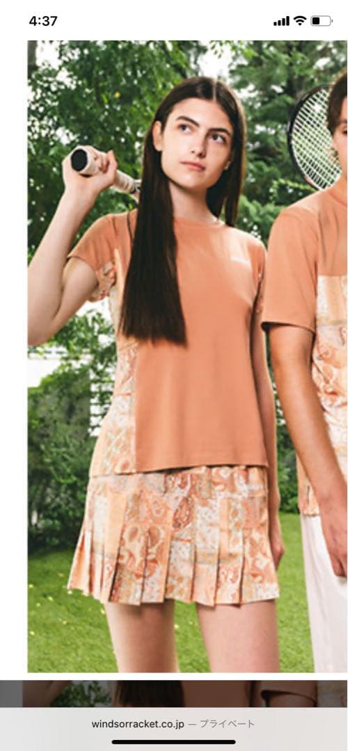 Admiral オレンジ プリント Tシャツ & スカート セット　Ｍ