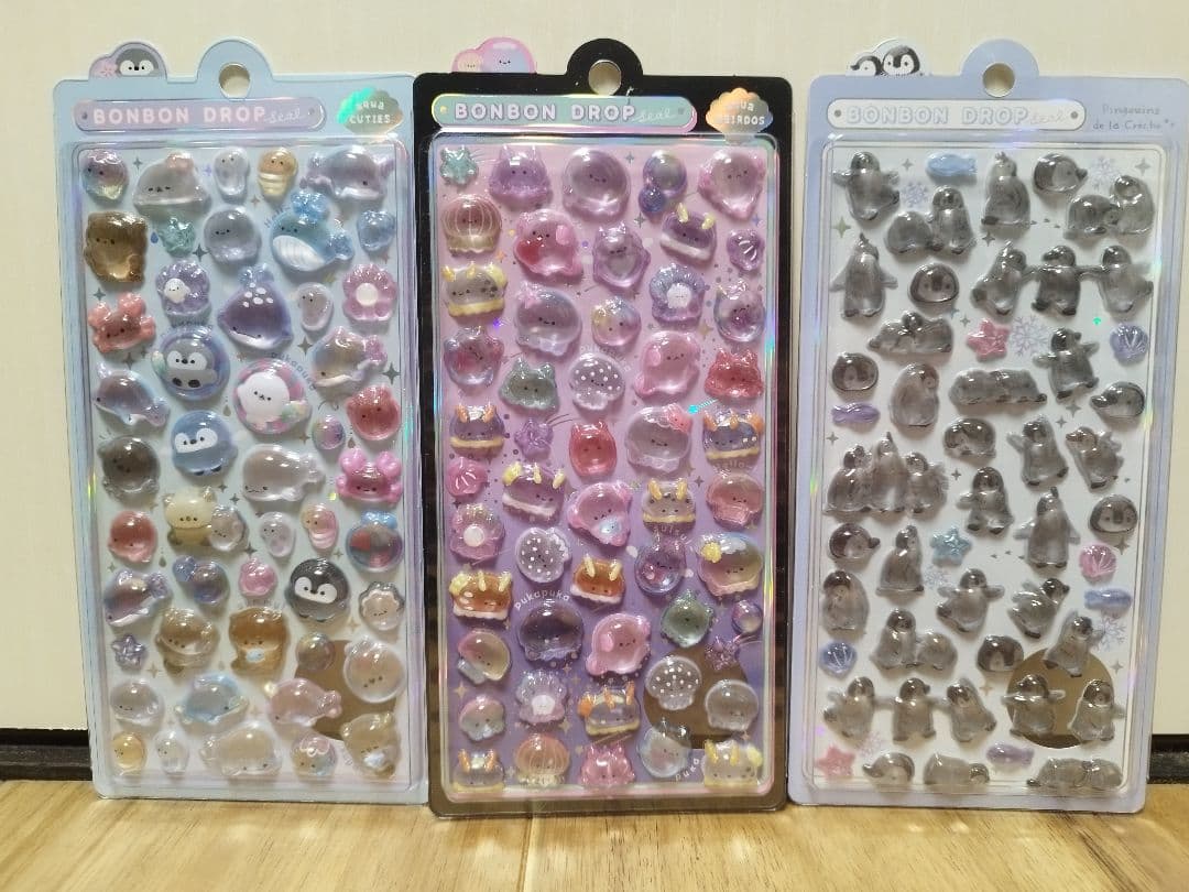 【正規品】ボンボンドロップ　水族館　３枚セット　クラゲ　ペンギン　江の島水族館