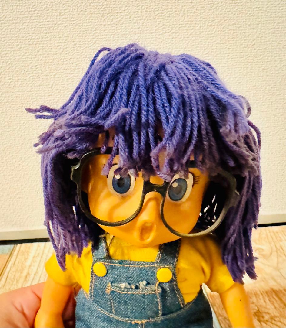 アラレちゃん ぬいぐるみ デニムオーバーオール　ビンテージ