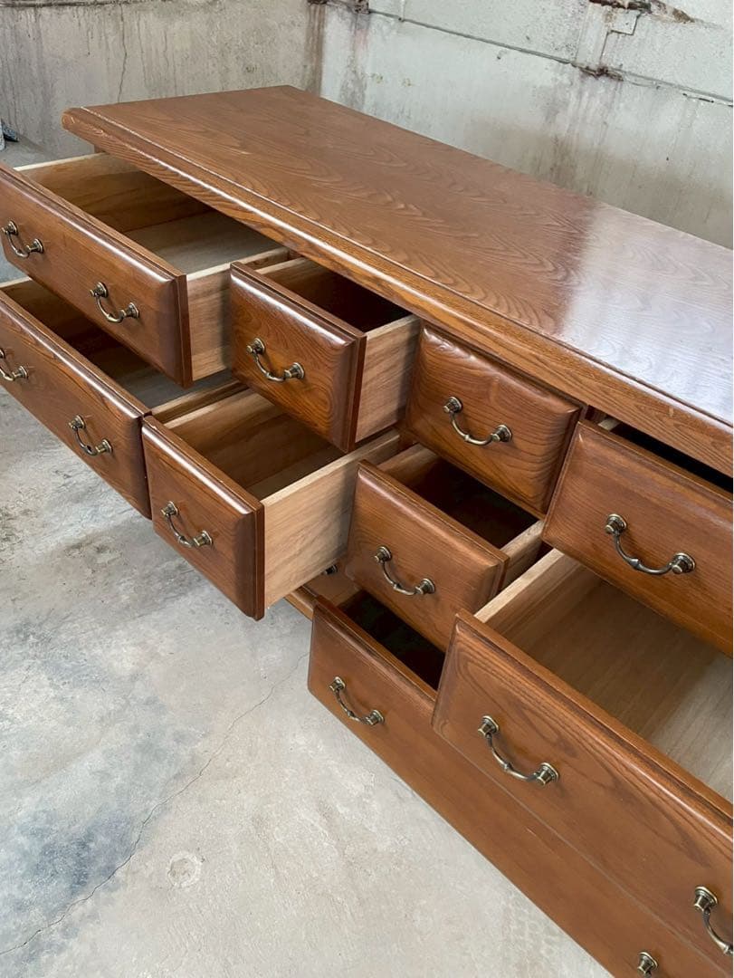 人気の丸脚　サイドボード　リビングボード　チェスト　収納棚