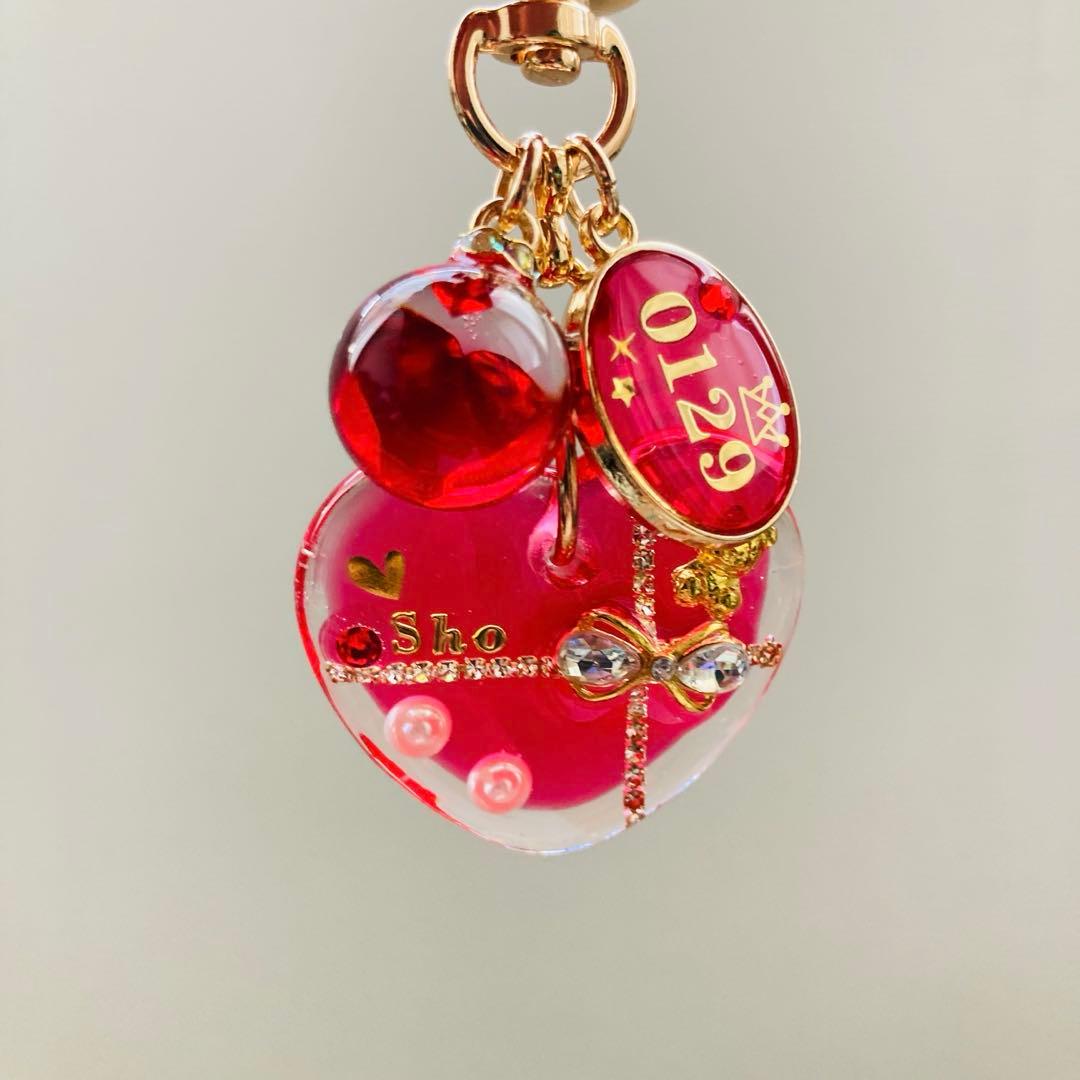 菜々華ページ　名入れNumber_i平野紫耀レジンキーホルダー