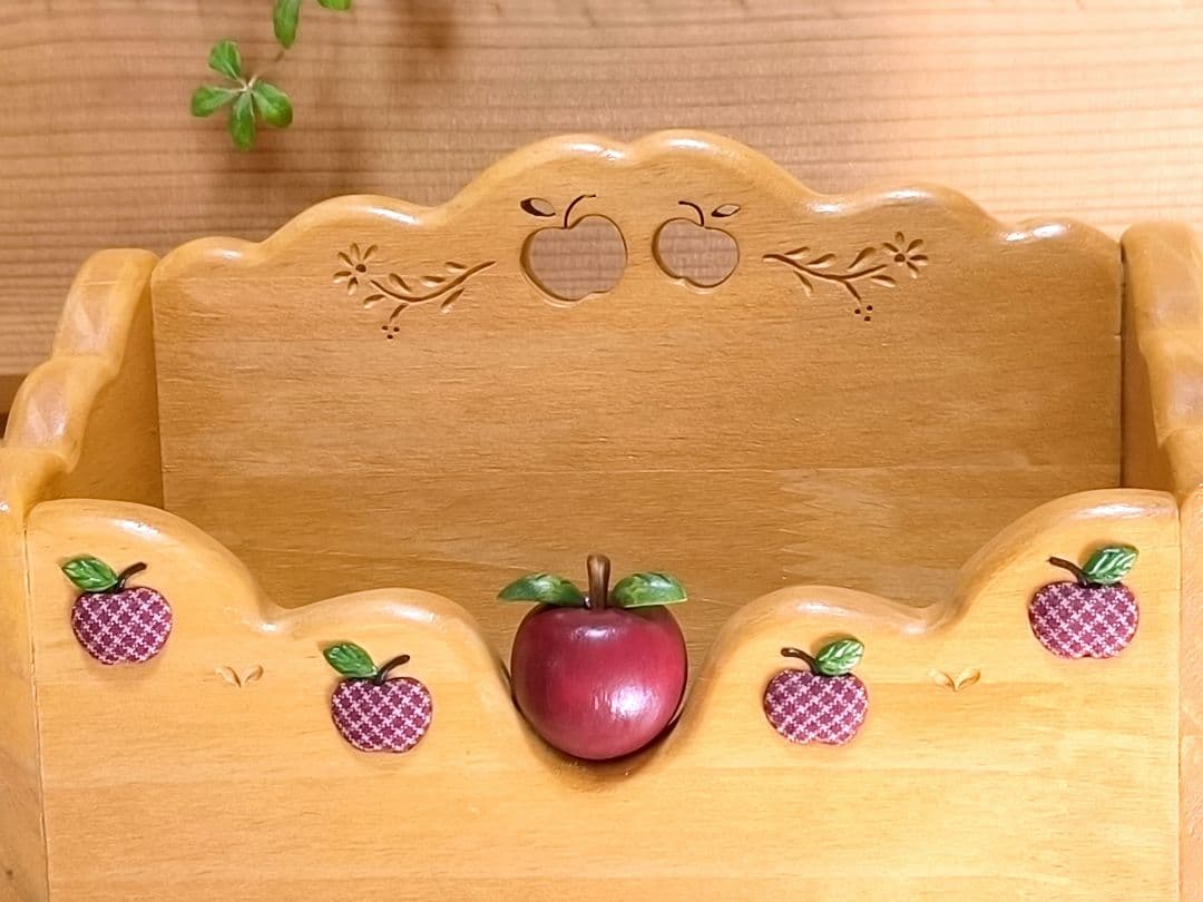 ⭐️アメリカンカントリー雑貨❤️ぷっくりෆりんごෆの多目的スタンド★仕切り無し