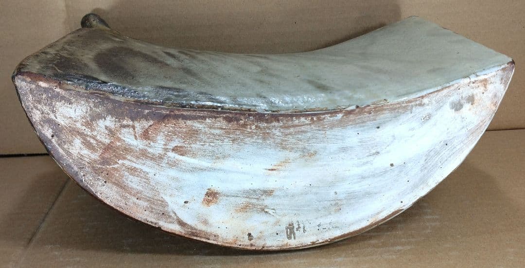 【本物保証】金城次郎 海老紋抱瓶 共箱 栞 人間国宝 壺屋焼 壷屋焼 美品