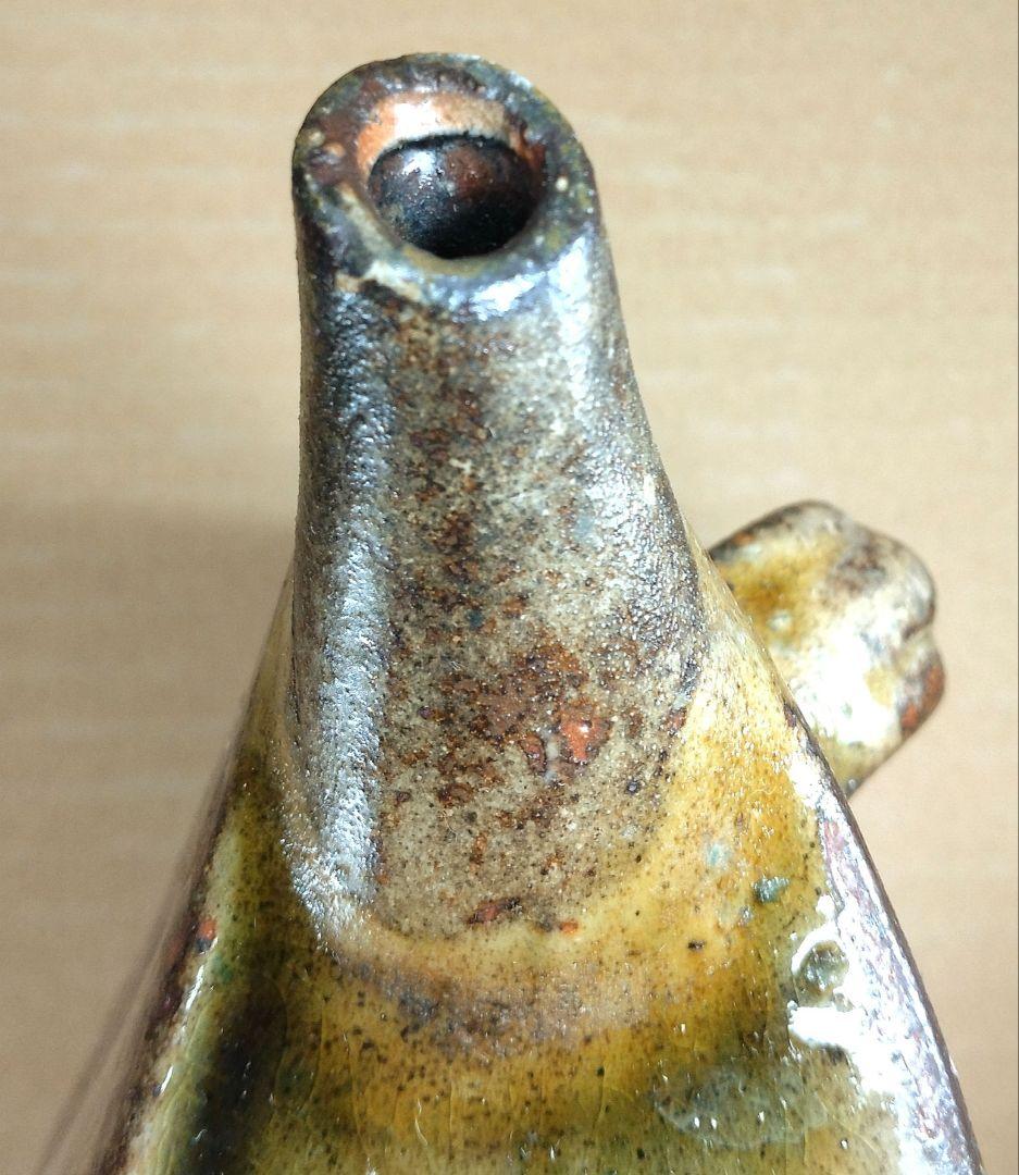 【本物保証】金城次郎 海老紋抱瓶 共箱 栞 人間国宝 壺屋焼 壷屋焼 美品