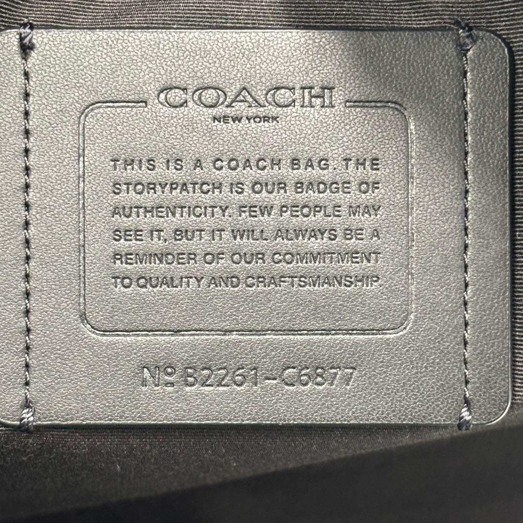 コーチ 3way レザー ビジネスバッグ ブリーフケース リュック C6877