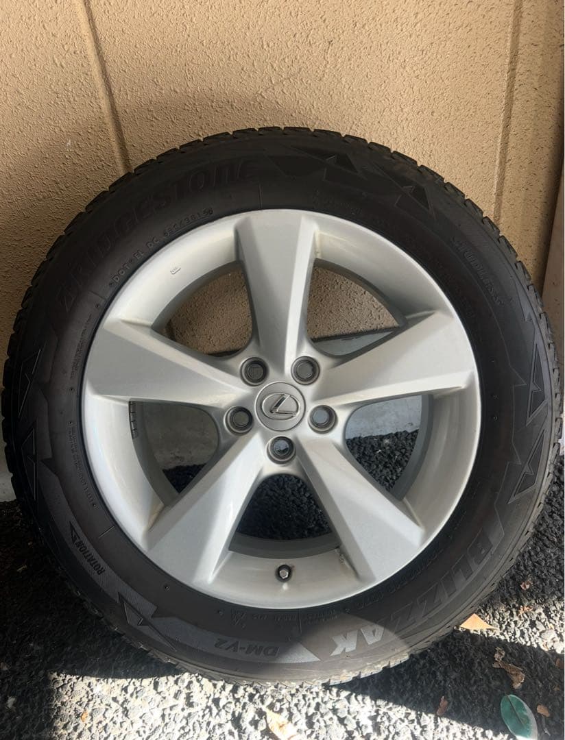 レクサス 初期 RX 18インチ タイヤつきホイール スタッドレス ブリヂストン