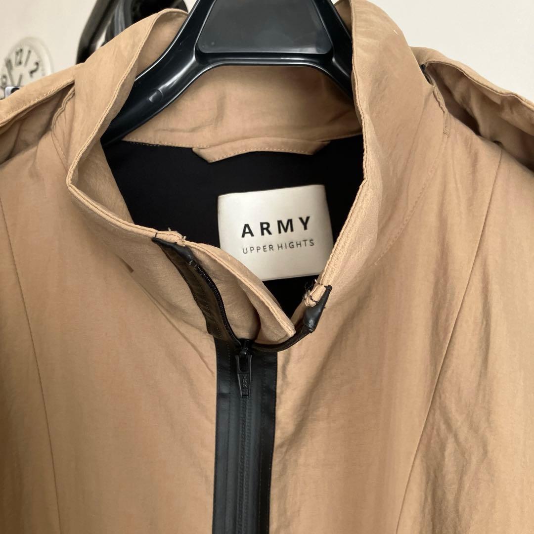 【美品】upper hights/アッパーハイツ コート ナイロン キャメル01