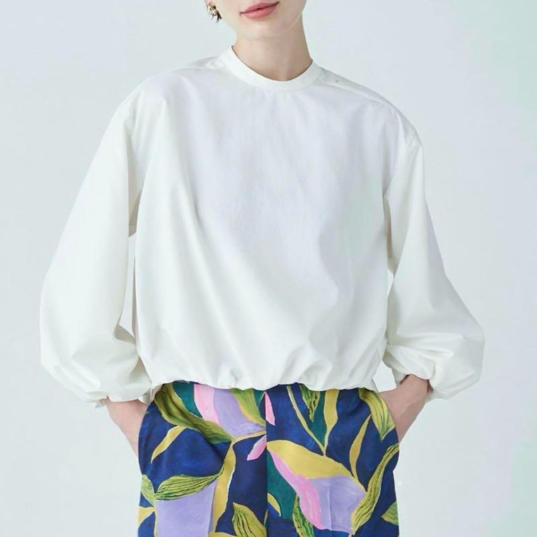 美品ᰔᩚBallsey ポリエステルタイプライター ボリュームブラウス