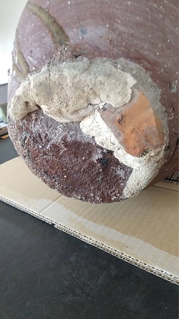 古信楽　六古窯　ビードロ　信楽壺　自然釉　古美術　アンティーク　古道具