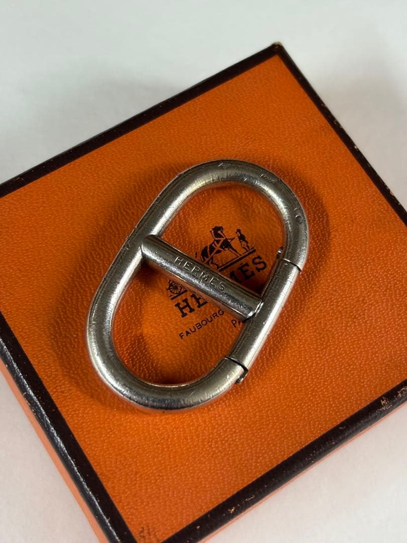 希少！HERMES エルメス シェーヌダンクル キーリング