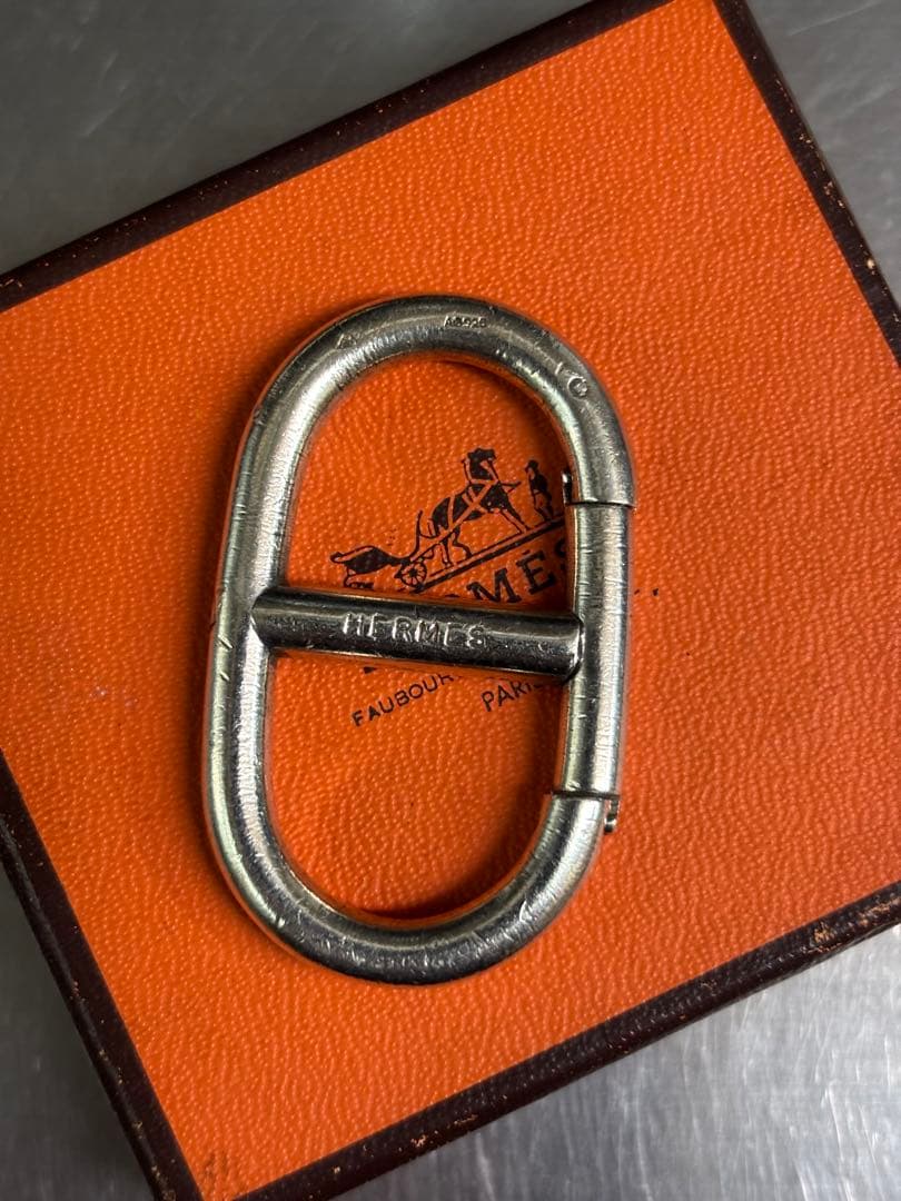 希少！HERMES エルメス シェーヌダンクル キーリング