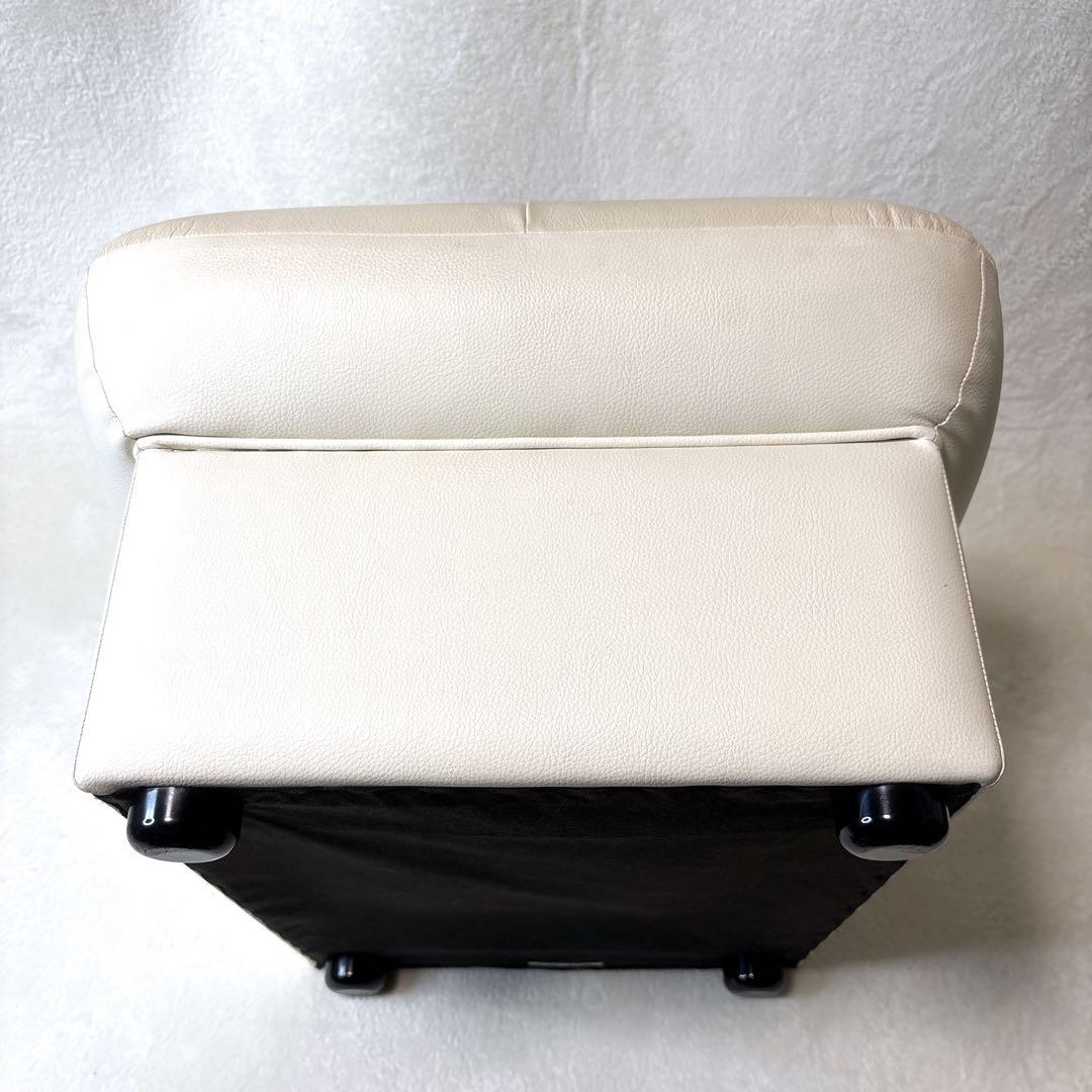 カリモク家具 オットマン スツール 本革 日本製 単品