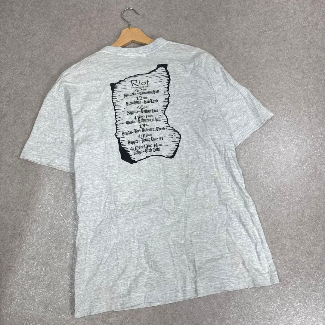 希少 90s Riot ヴィンテージ バンドTシャツ 歌舞伎 JAPANツアー