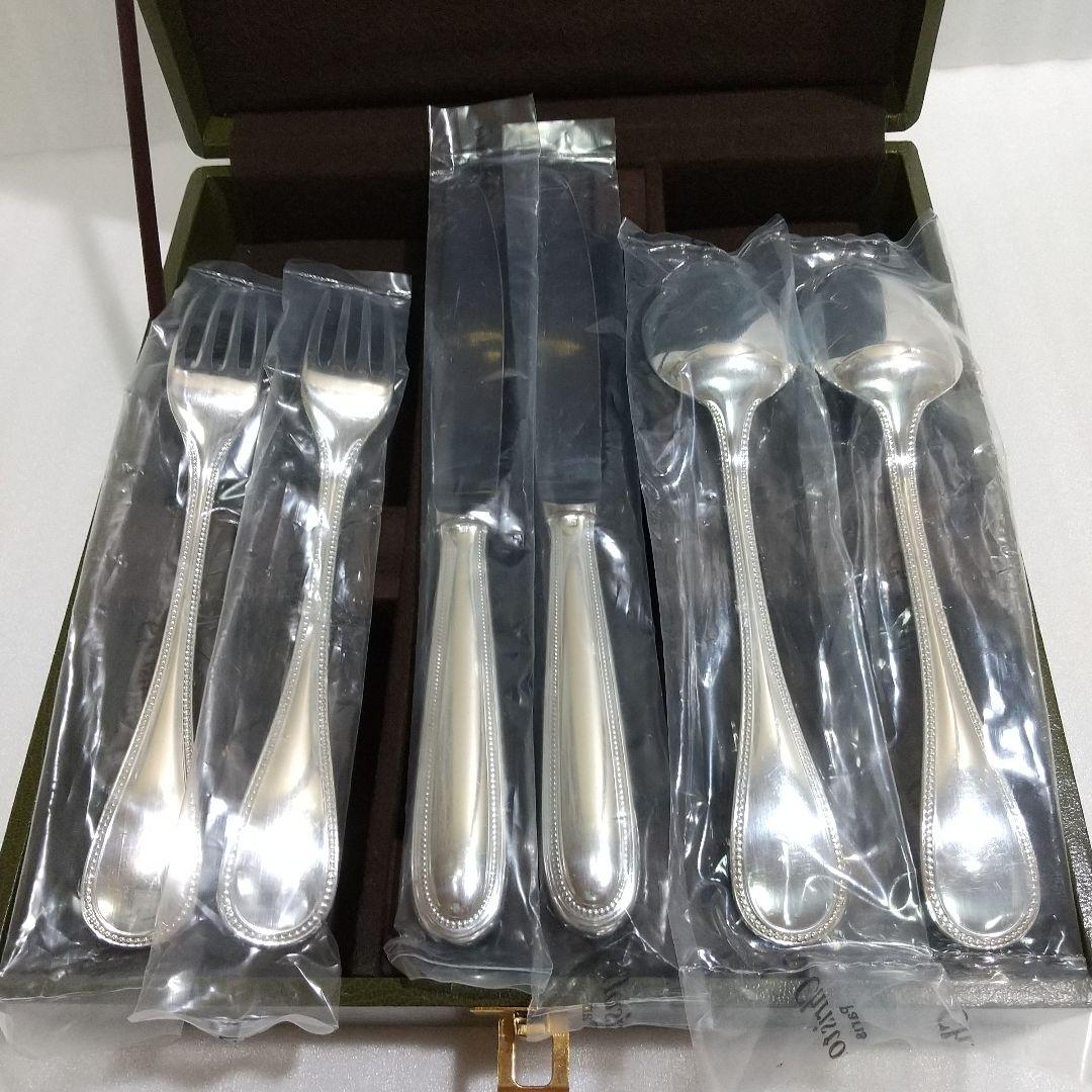 クリストフル パール 未開封 テーブル ナイフ フォーク スプーン 6点 セット