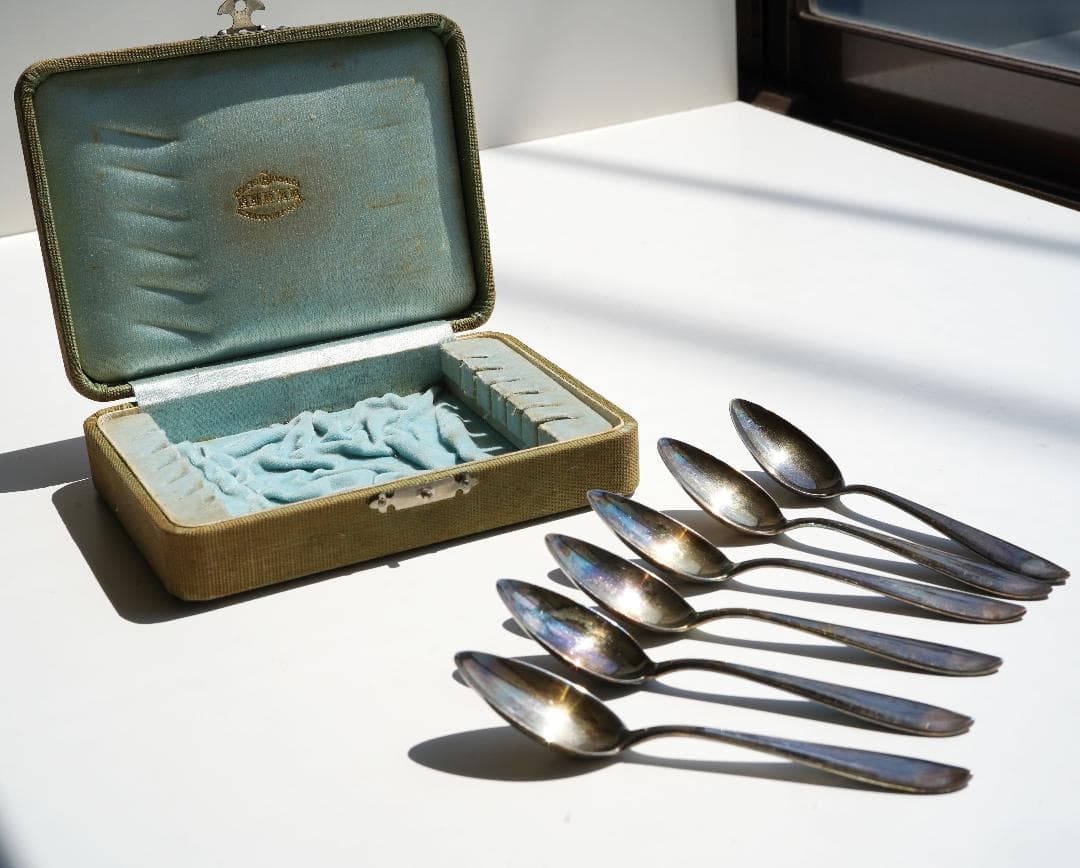 服部時計店　スターリングシルバー　ティースプーン6本セット