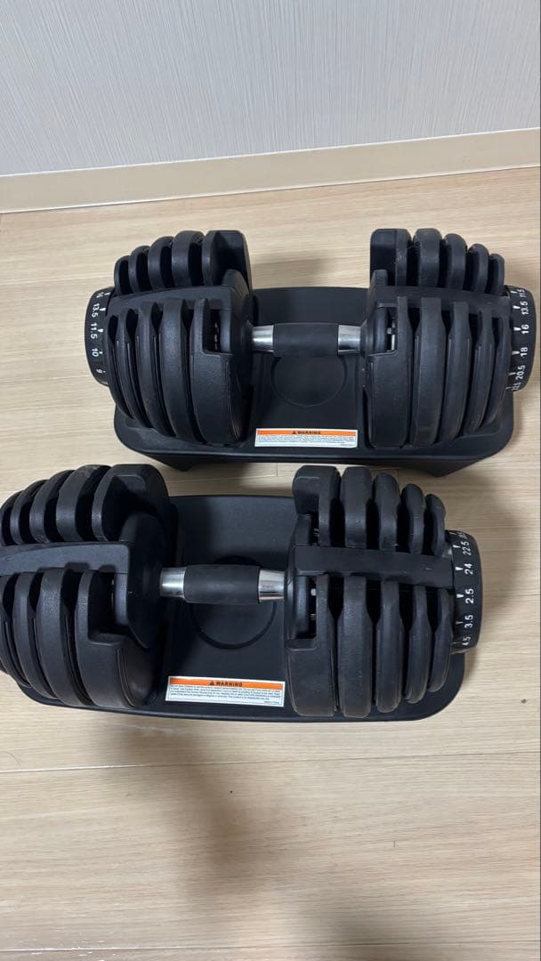 可変式ダンベル 最大24kg 2個セット　MOJEER