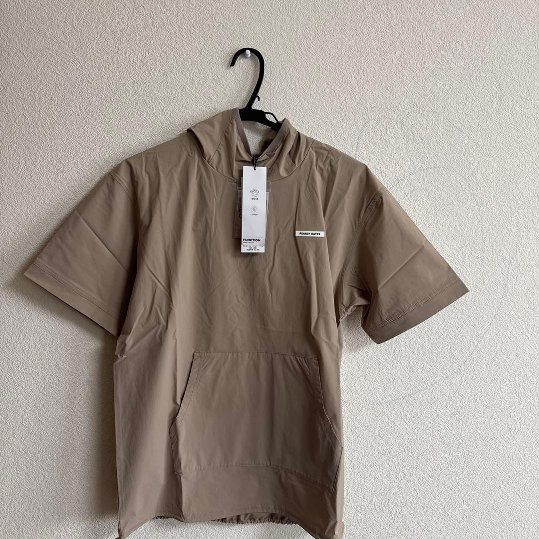 パーリーゲーツ　ベージュ 半袖パーカー