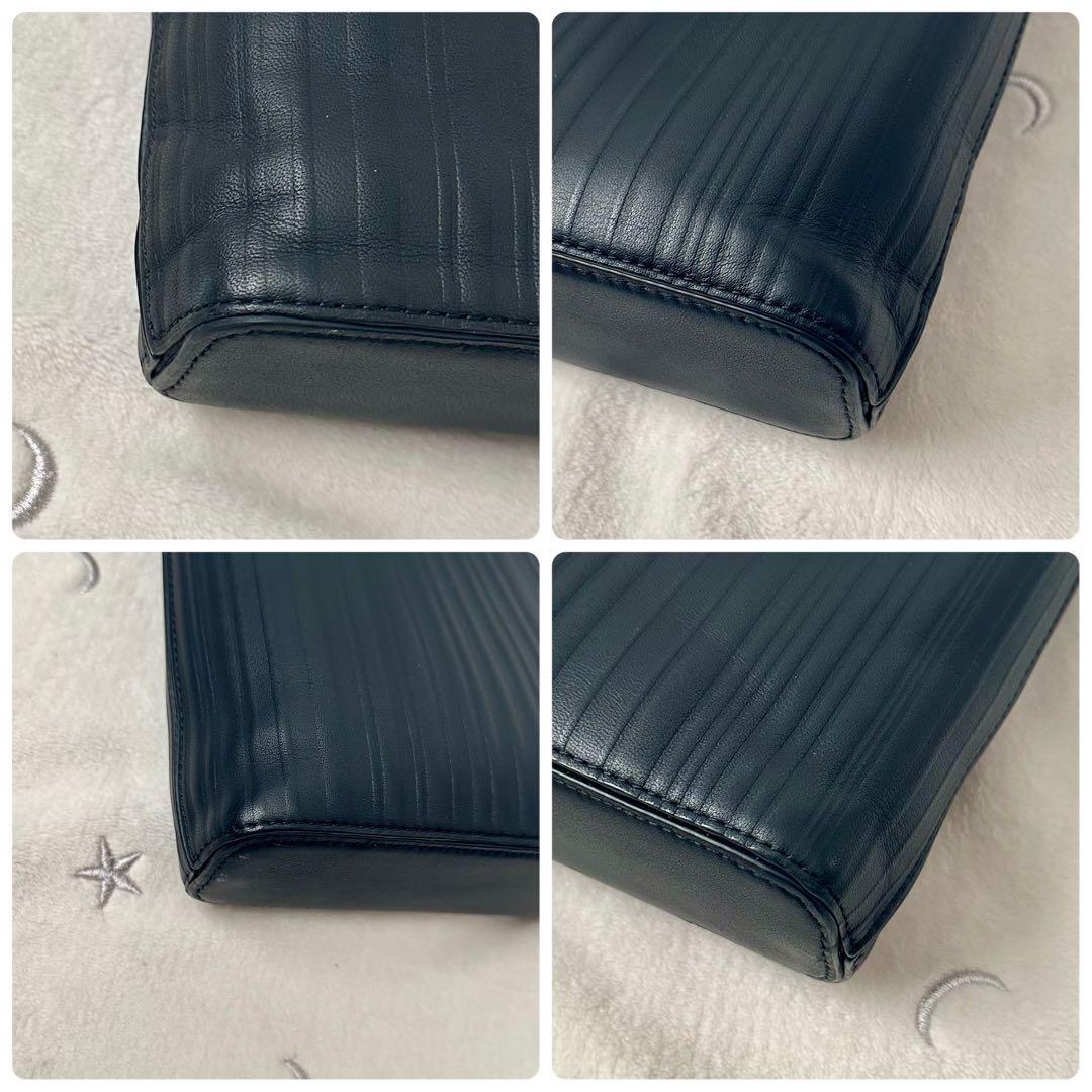 ポールスミス　ビジネスバッグ　シャドーストライプ　2way レザー　ブラック