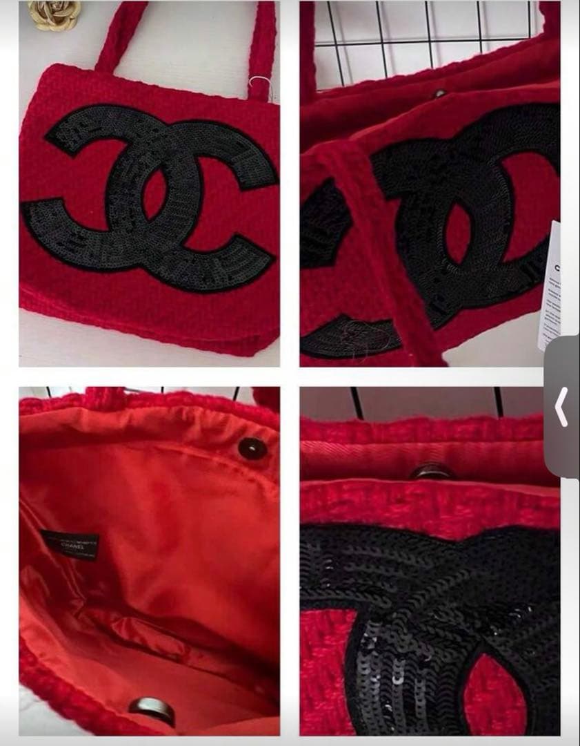 ま*ち様 新品未使用品✨CHANEL ビッグココマーク レッド　ノベルティ