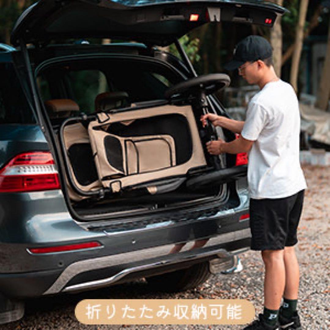 新品購入後、1時間程度のみ使用 ペットカート 大型犬 耐荷重80Kg