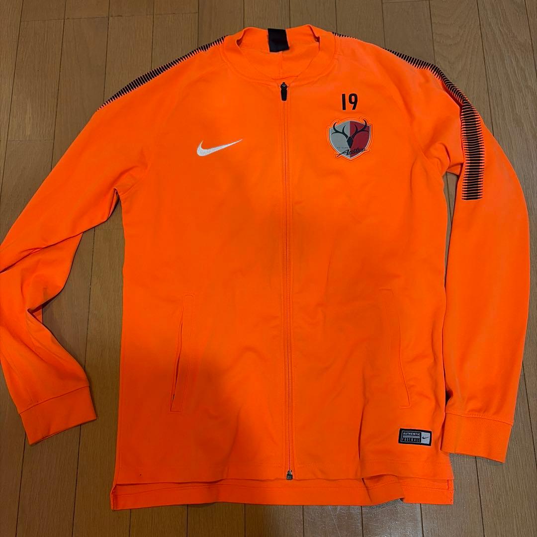 Nike オレンジ　長袖ジャージ アントラーズ