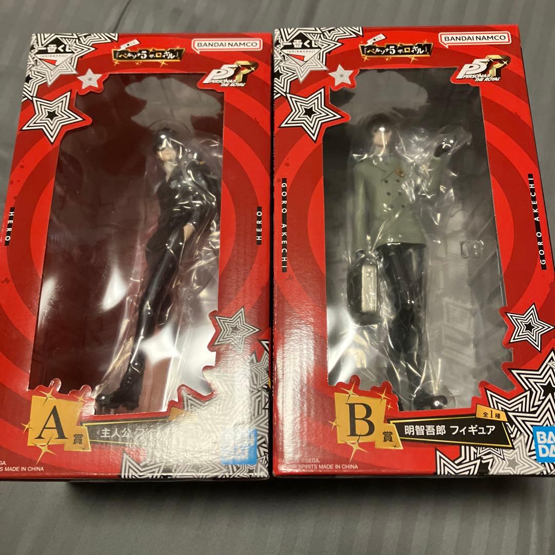 ペルソナ5 一番くじ A賞 主人公　フィギュア B賞　明智五郎