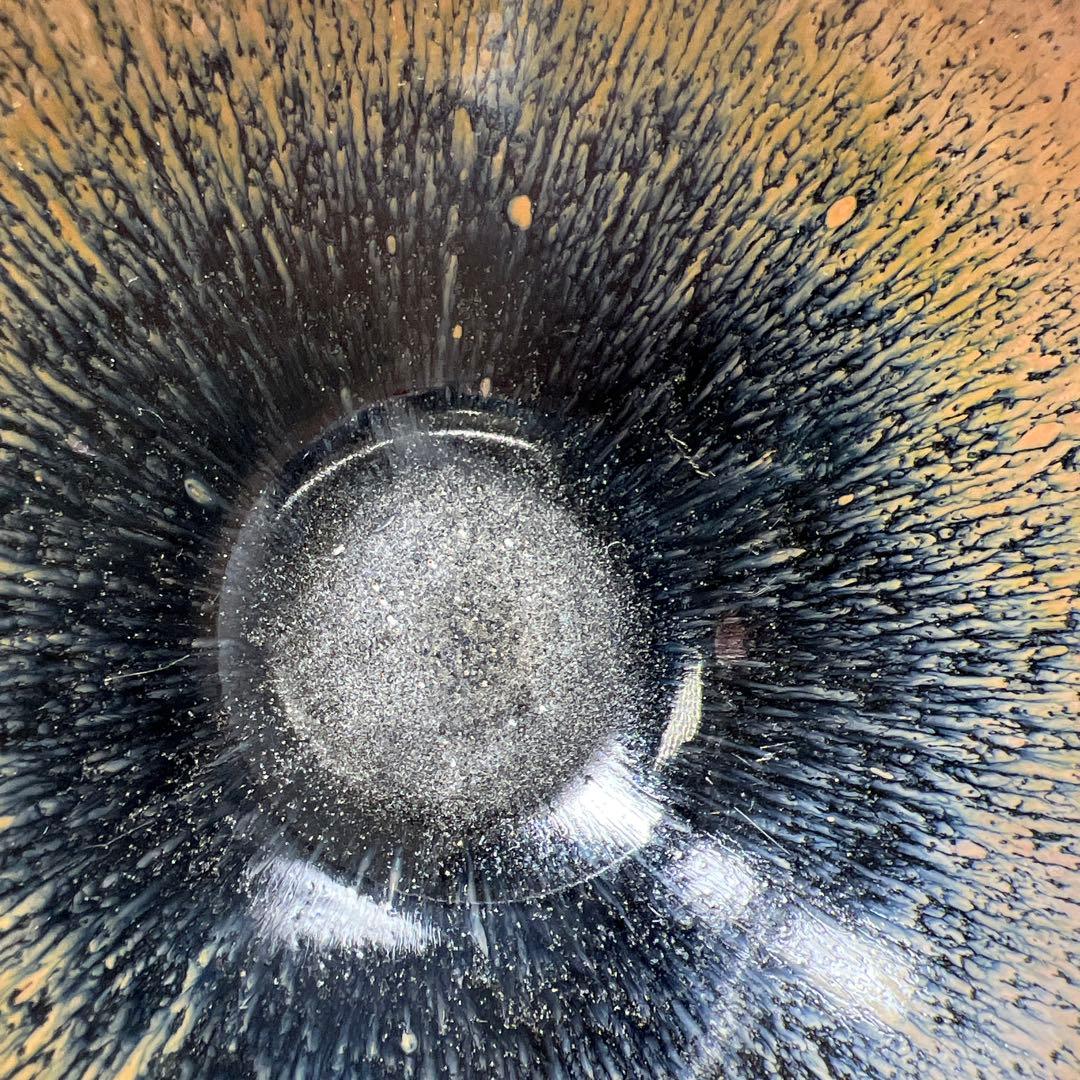 中国古玩　天目茶碗　口径12㎝　東Y7-0603⭐︎2F