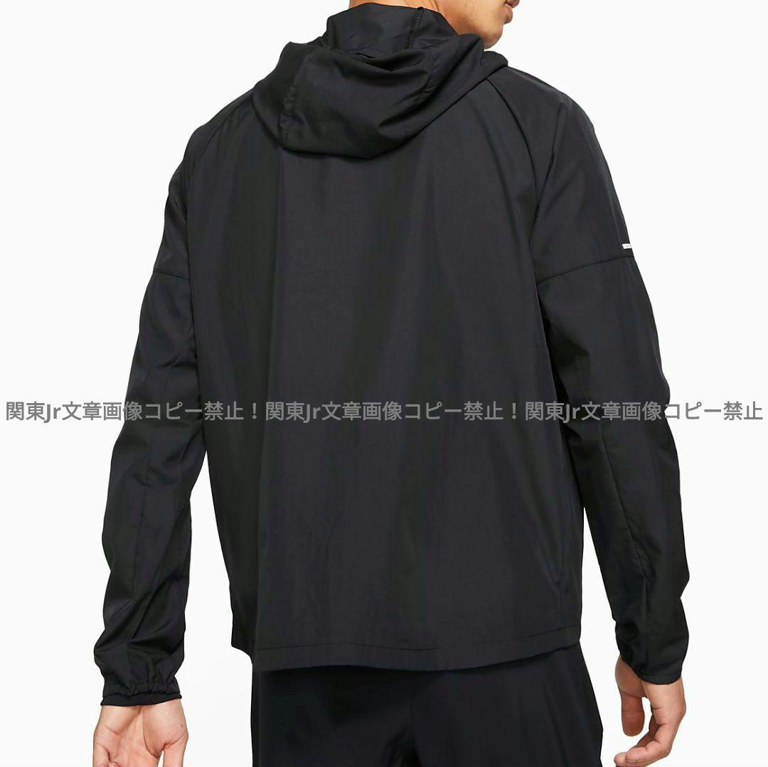 ランニングパーカー BK ウインドブレーカー ウーブン RUN ジャケット M