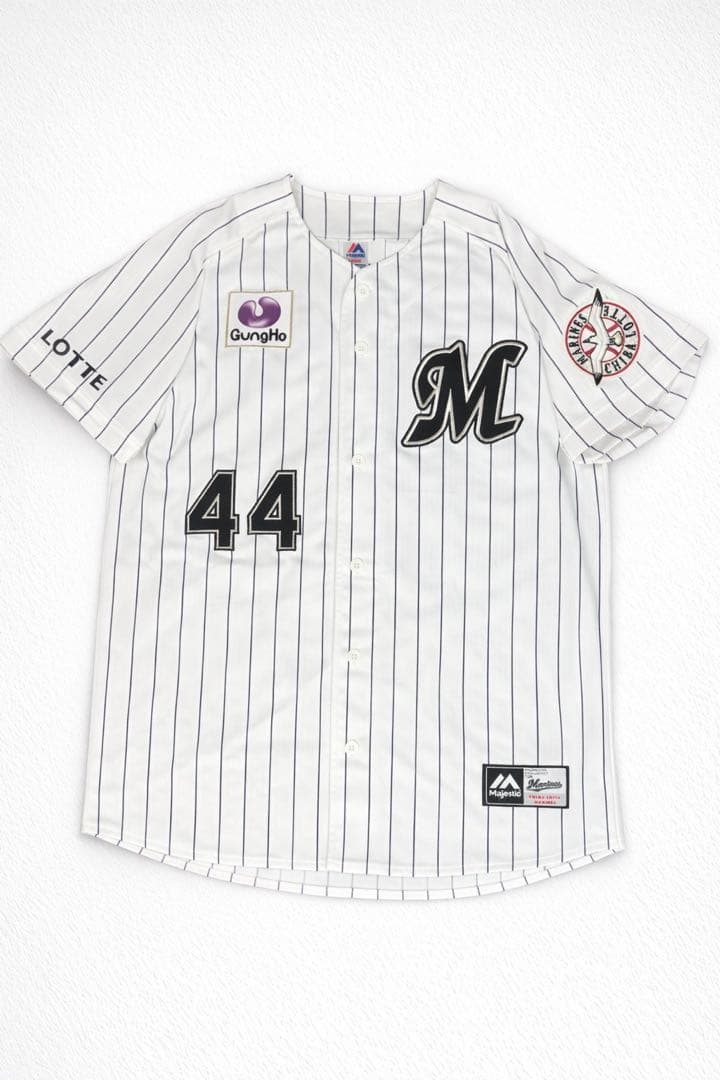 千葉ロッテマリーンズ 井上晴哉 44 ユニフォーム Majestic Lサイズ
