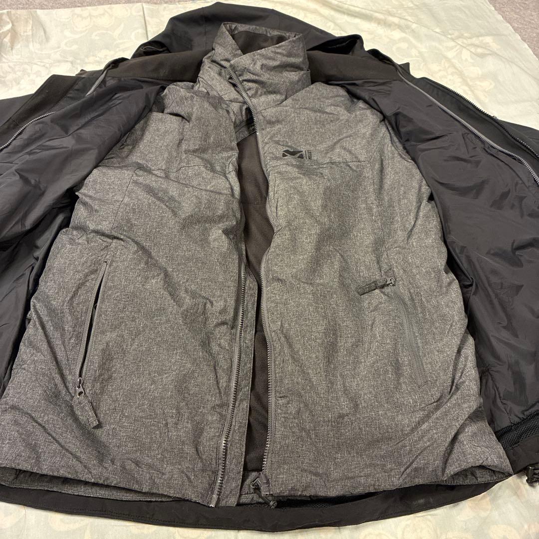 MILLET スキースノボウェア 上下セット ブラック 上 M、下 L