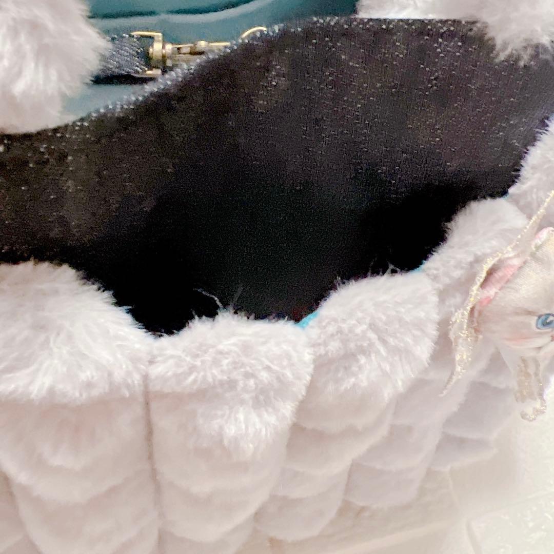 コヤンイサムチョン ハンドメイド デニムふわもこファー トートバッグ ルミちゃん