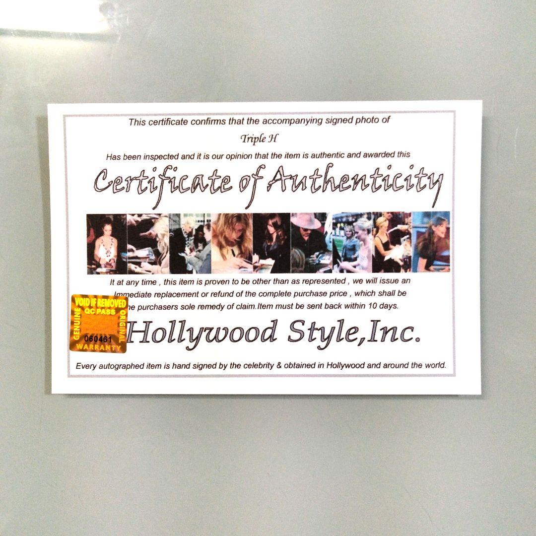 セール中…トリプルH直筆サイン入り超特大写真…Triple H…プロレスラー…