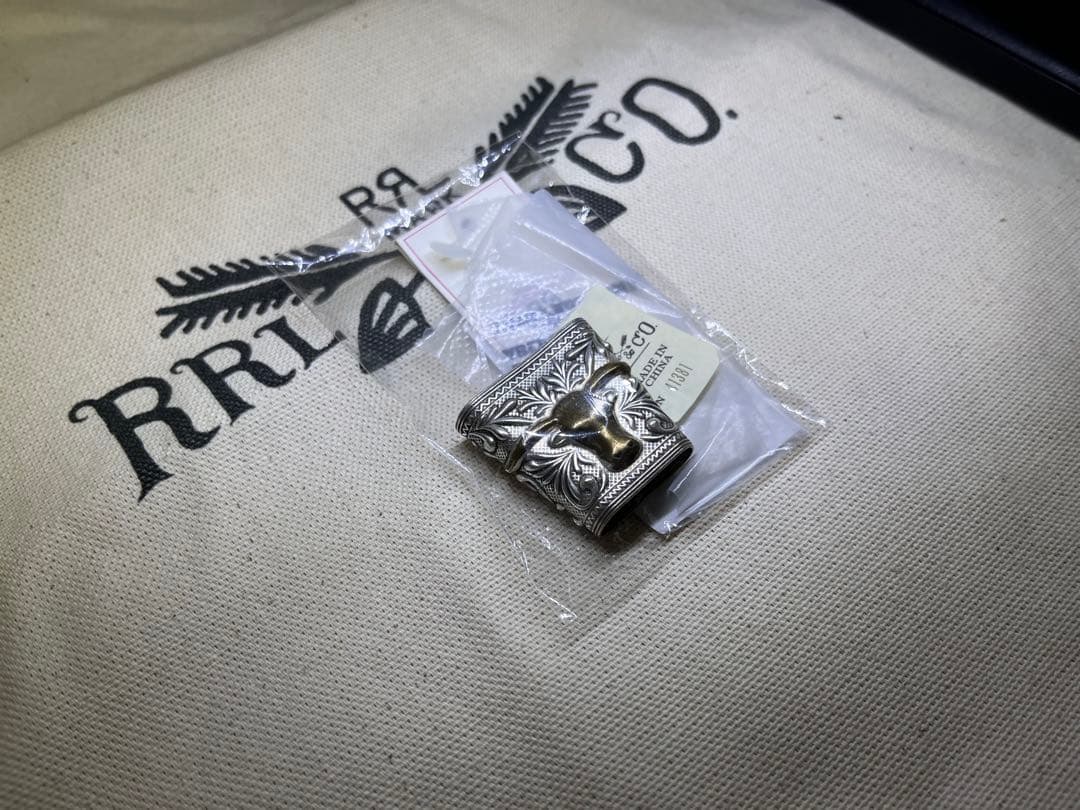 【未使用】絶版品 RRL ブラス バンダナスライダー　ロングホーン