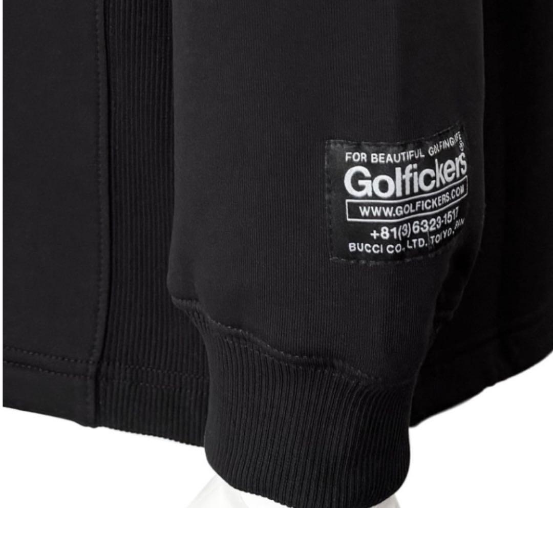 【新品 ステッカー付】ゴルフィッカーズ モックネック スウェット ブラック L