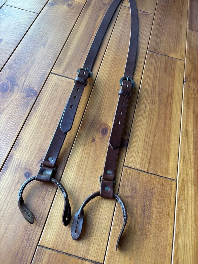 ギャングスタービル　サスペンダー　レザー
