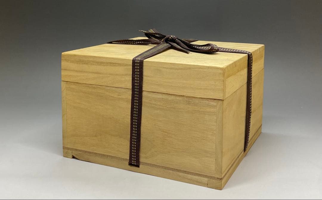 高麗青磁　李朝　茶碗　箱付　X559