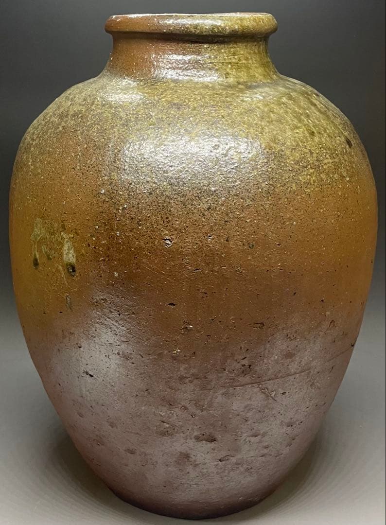 古丹波　猫掻き　壺　室町〜桃山時代　36cm t148