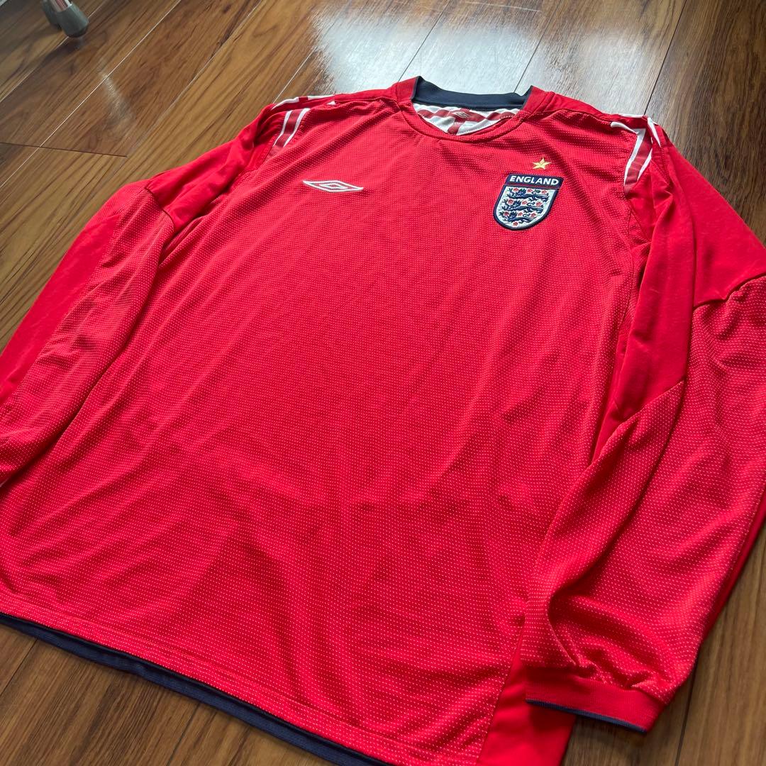 UMBRO イングランド代表 04-06 AWAY ユニフォーム 長袖 XL