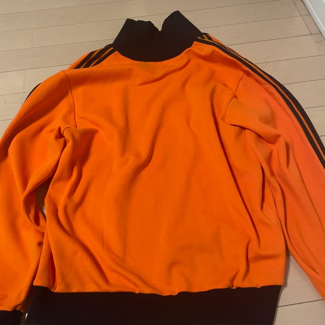 超美品 adidasトラックジャケット オレンジ 西ドイツ デサント 小松菜奈着