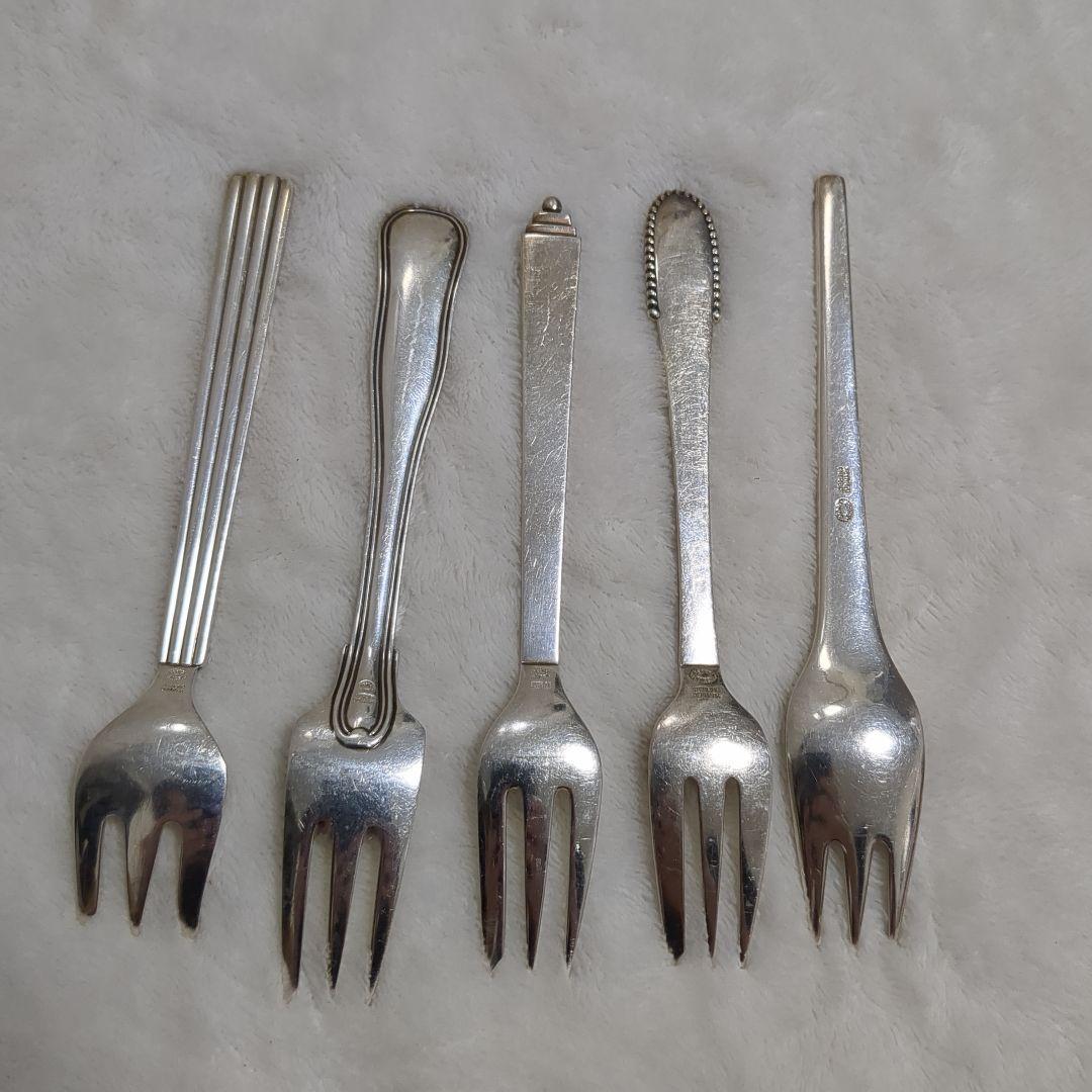 激レア　希少　E  ジョージジェンセン フォーク5個セット