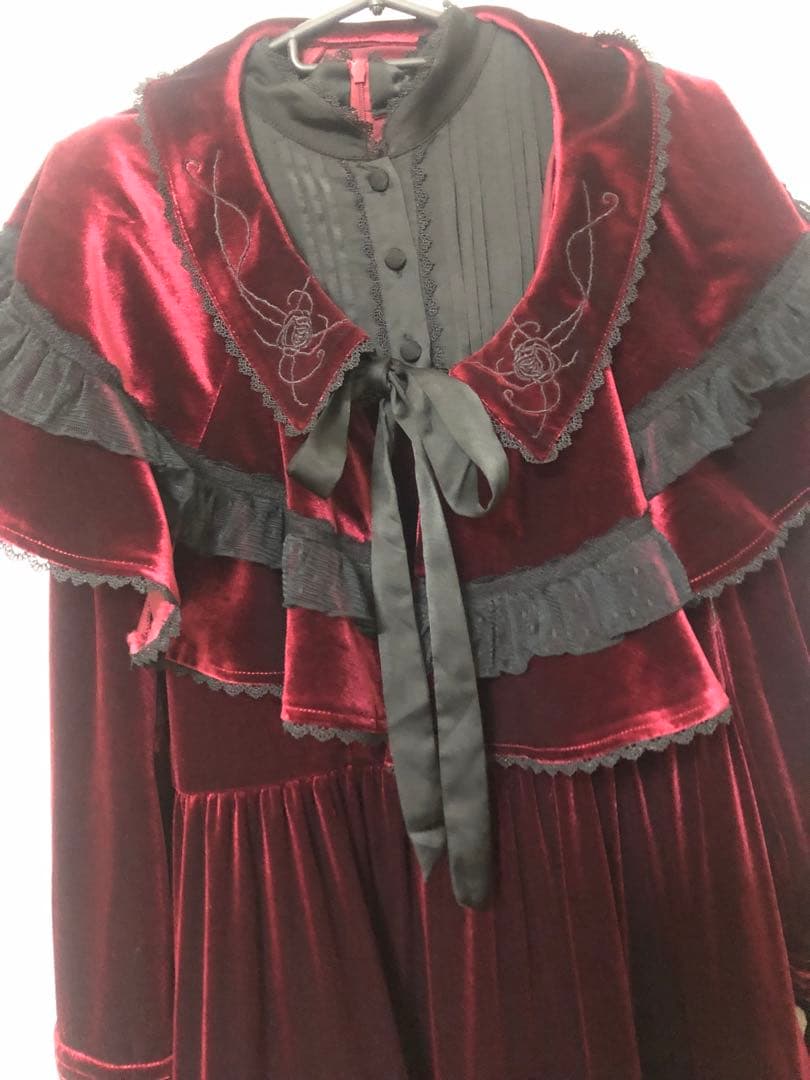 （中古現状お渡し品）星箱Worksのローゼンメイデンコラボワンピとボンネット