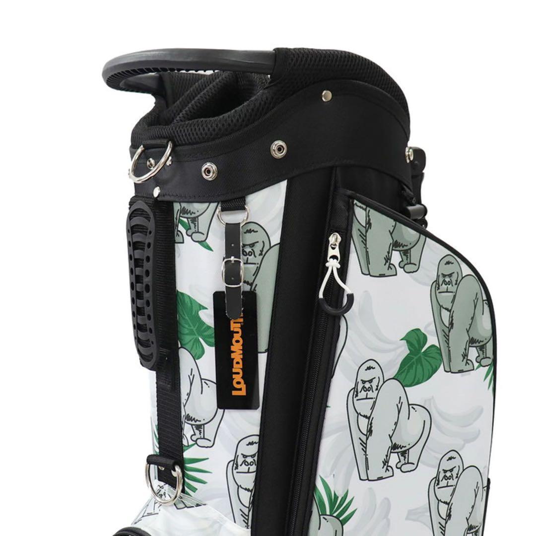 【新品】ラウドマウス キャディバッグ 8.5型 ゴリラグリーン 438 0031