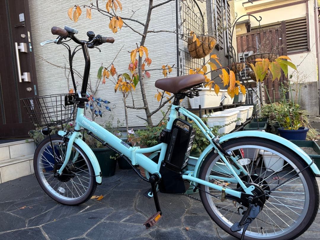 【未使用】PROVROS 折りたたみ式電動アシスト自転車 ミントグリーン