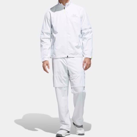 【L】アディダス ゴルフ adidas GOLF レインウェア セットアップ 白
