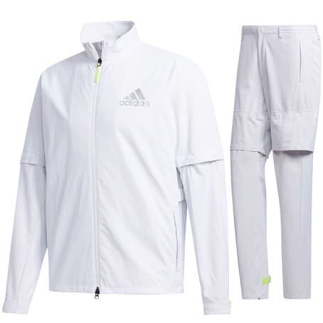 【L】アディダス ゴルフ adidas GOLF レインウェア セットアップ 白