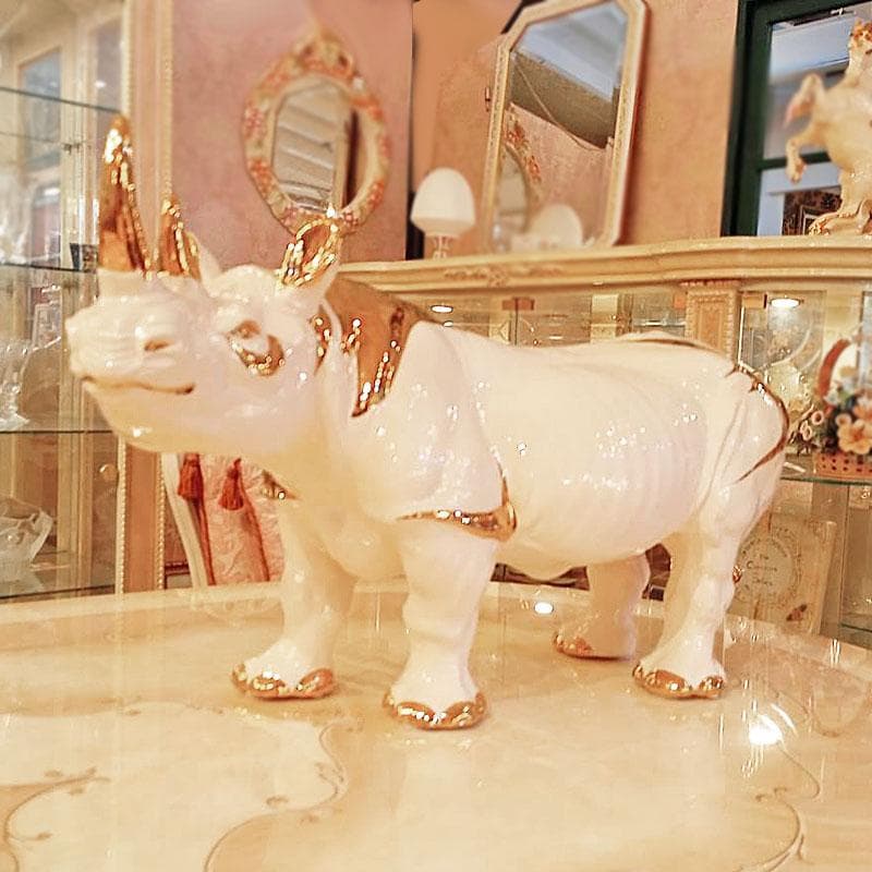 AHURA サイ 置物 イタリア製高級磁器 インテリア 222-1439