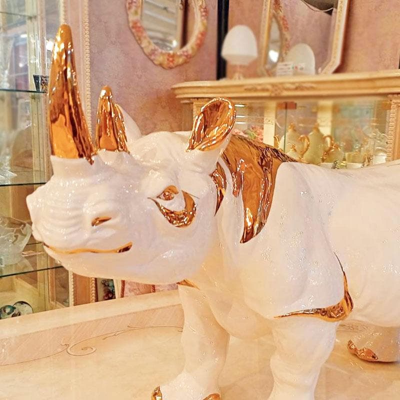 AHURA サイ 置物 イタリア製高級磁器 インテリア 222-1439