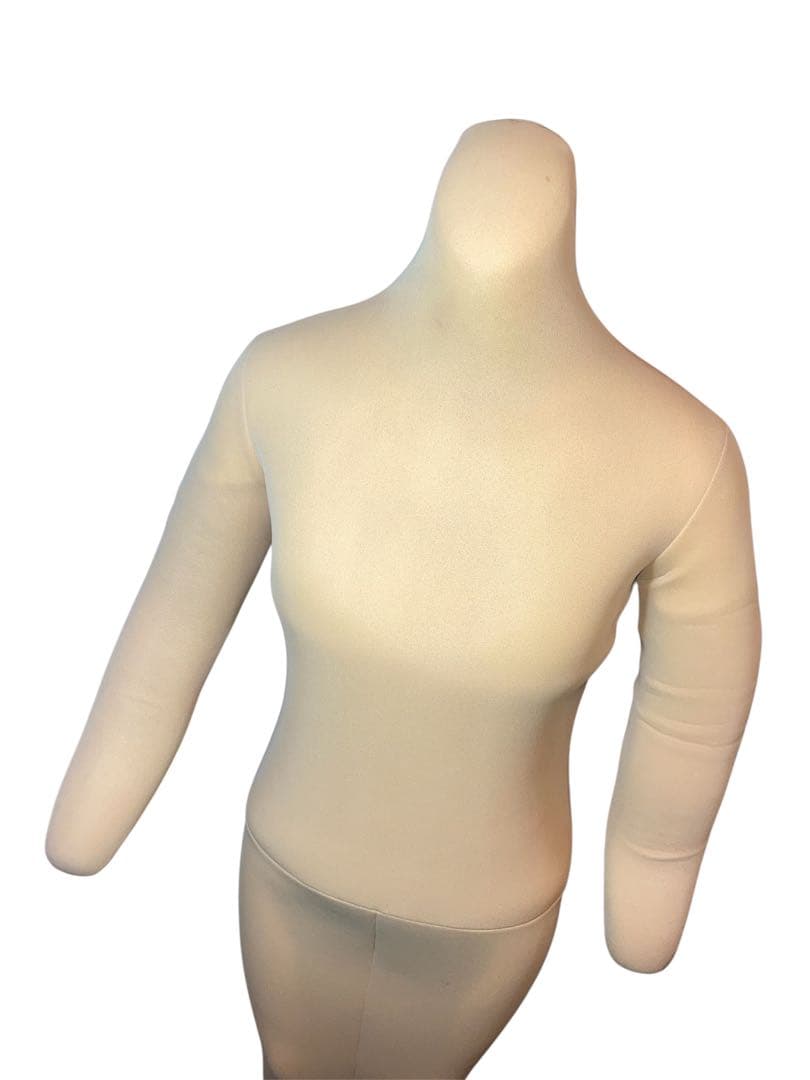 和装用トルソー　ベージュ　着付け練習用ボディ　高さ調節可能