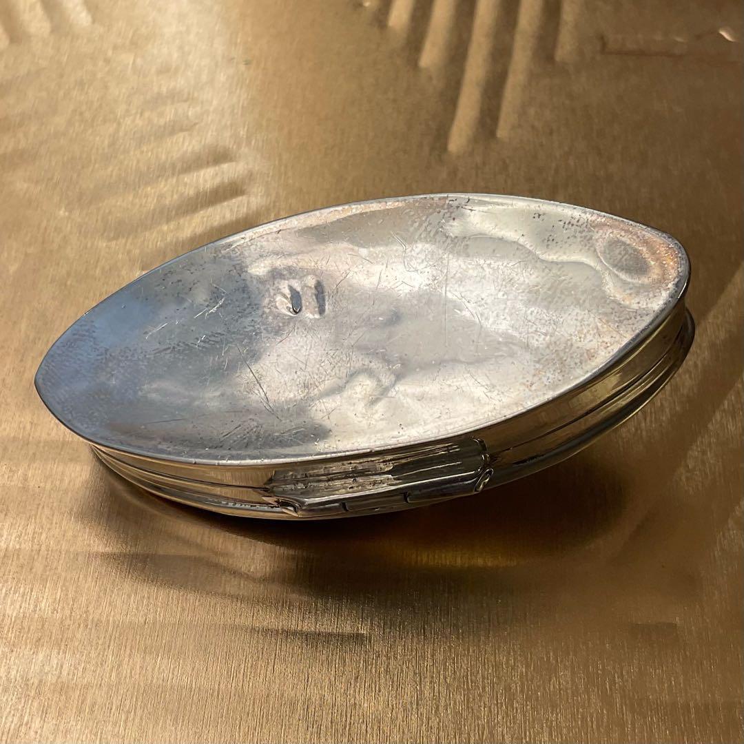 アンティークピルケース　シルバーとマーカサイト　小物入れ　銀雑貨　蚤の市